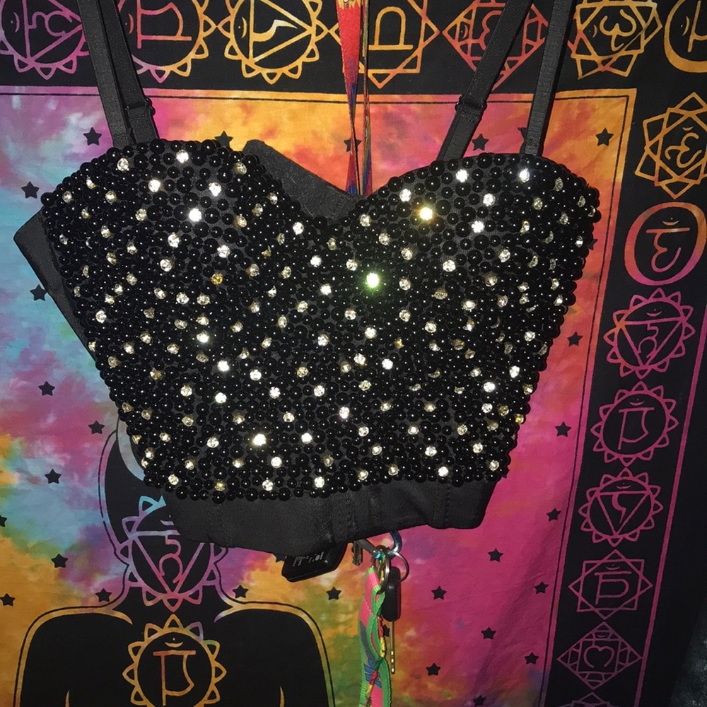 Beaded crop top